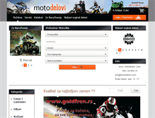 Tablet Screenshot of motodelovi.com